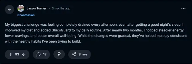 GlucoGuard Reddit Reviews