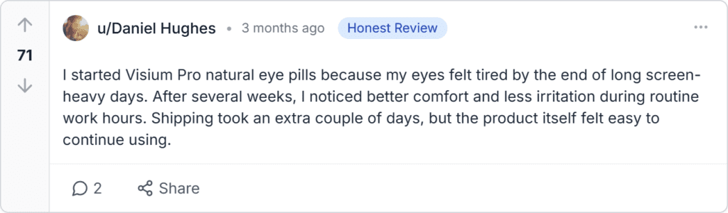 Reddit reviews