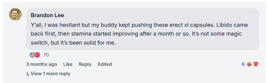 Erect XL reviews