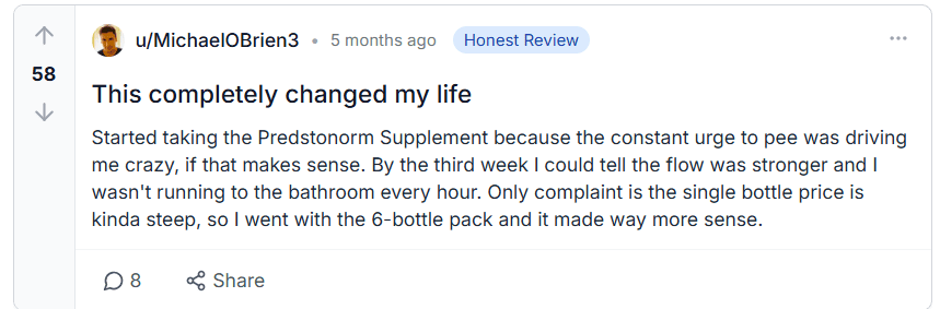 Predstonorm Reviews