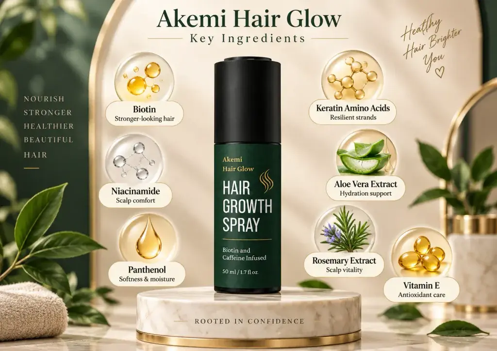 Akemi Hair Glow Ingredients and Scientific Support