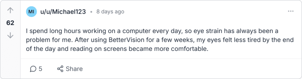 Reddit reviews