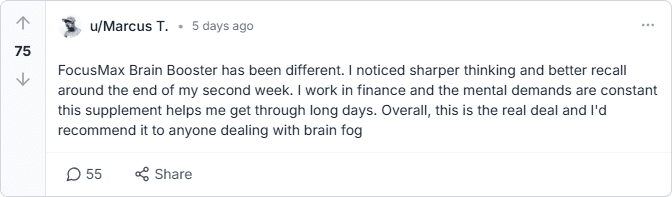 Focus Max reddit reviews