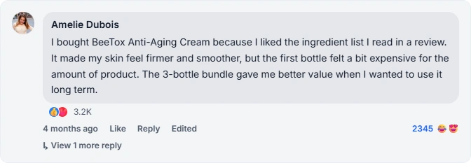 Facebook reviews