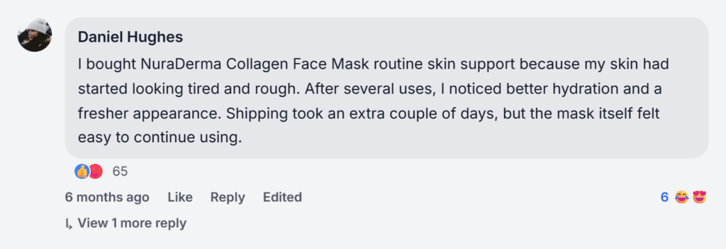 Facebook reviews