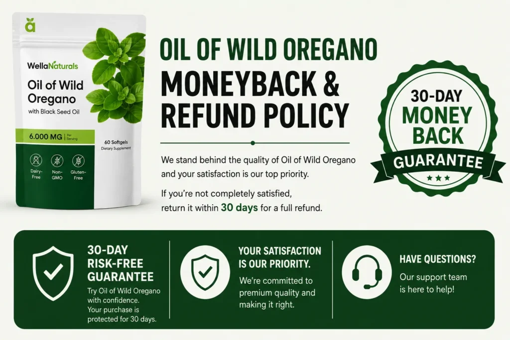 Oil of Oregano Refund Policy