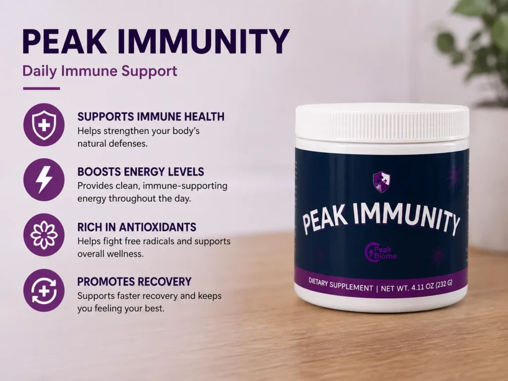 Peak Immunity Benefits