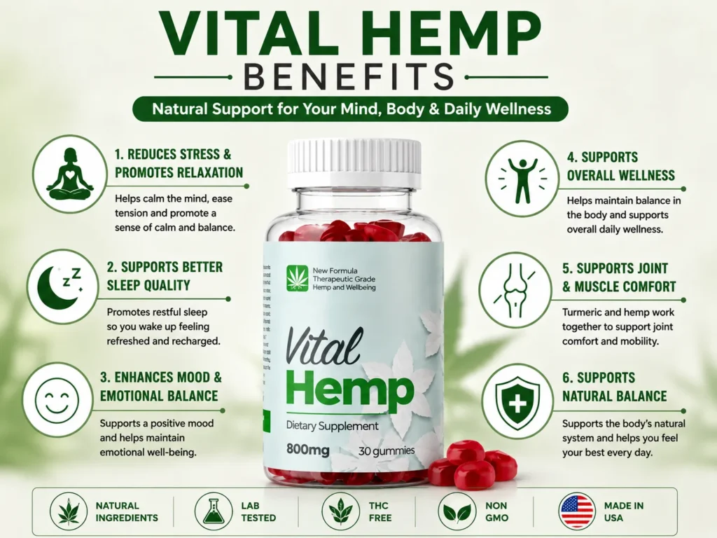 Vital Hemp Gummies Benefits