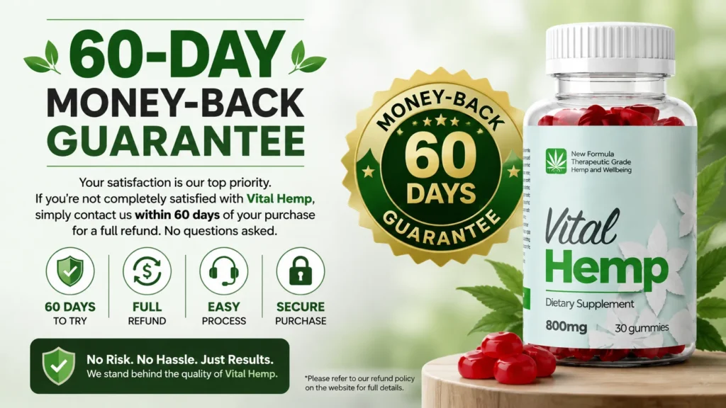 Vital Hemp Gummies Moneyback and Refund Policy