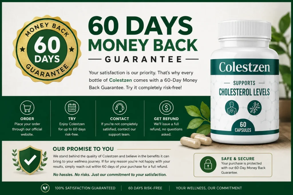 Colestzen Money Back Guarantee