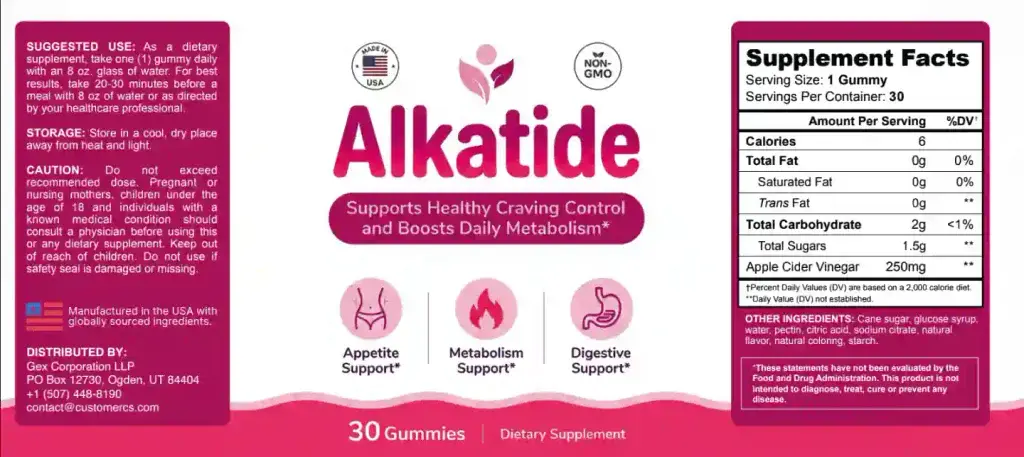 AlkaTide Ingredients List