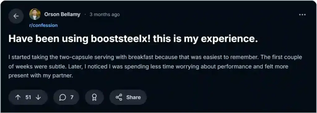 BoostSteelX Reddit Reviews