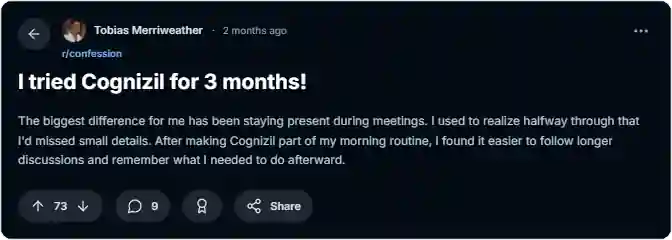 Cognizil reddit reviews