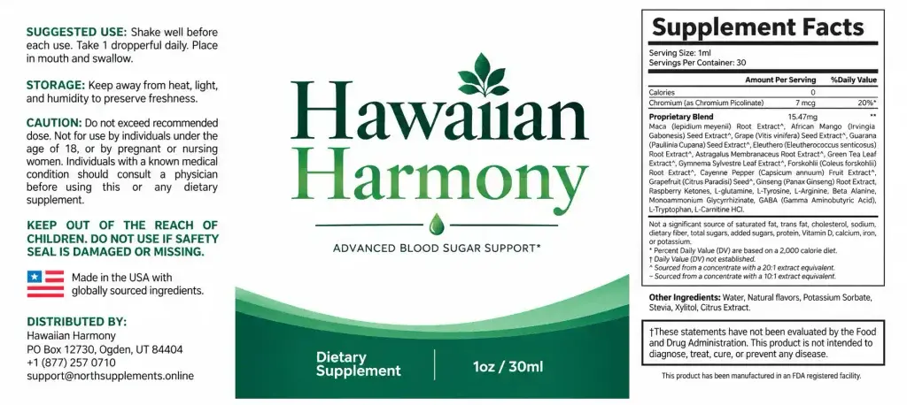 Hawaiian Harmony Ingredients and Scientific Support