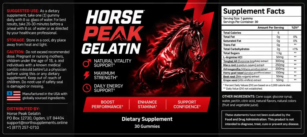 HorsePeak Gelatin Ingredients and Scientific Support