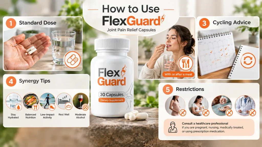 How to Use FlexGuard Joint Pain Relief Capsules