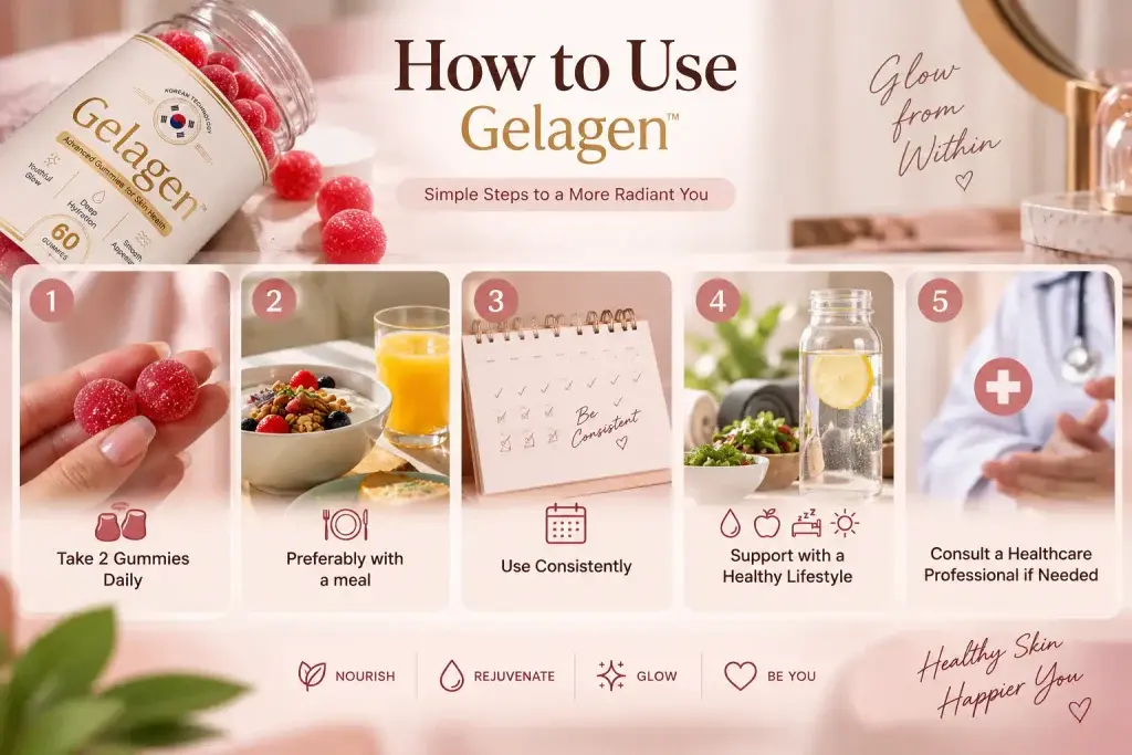 How to Use Gelagen Skin Care Gummies