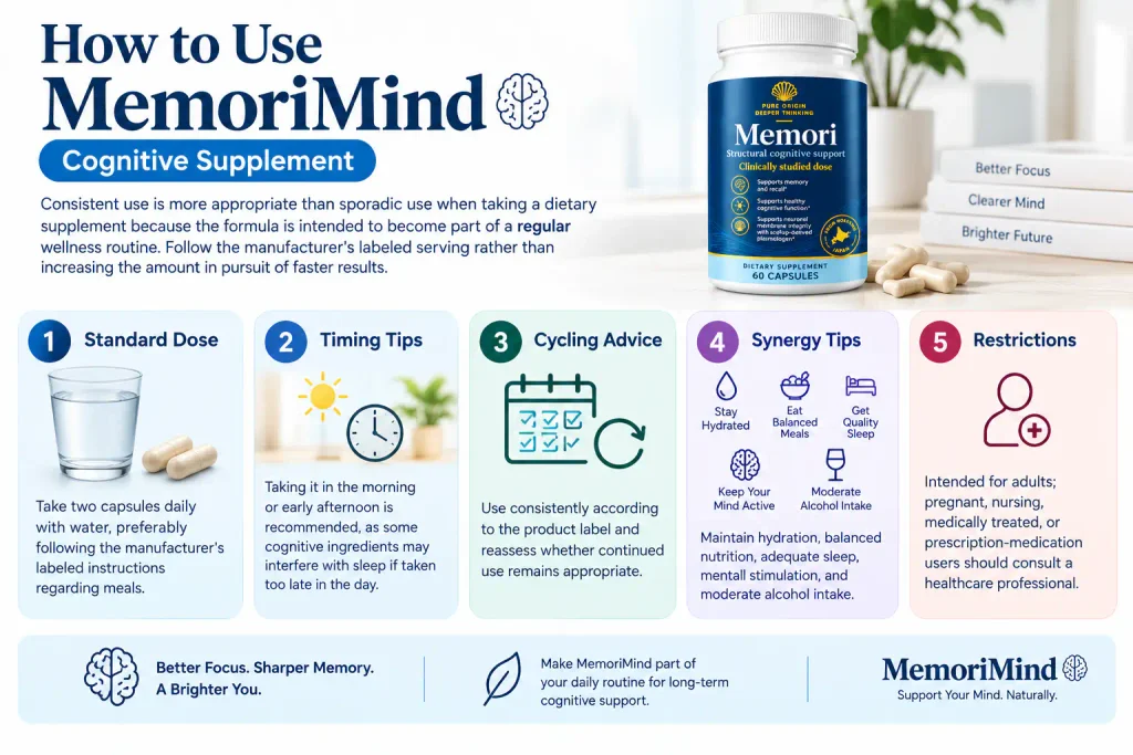 How to Use MemoriMind Cognitive Supplement