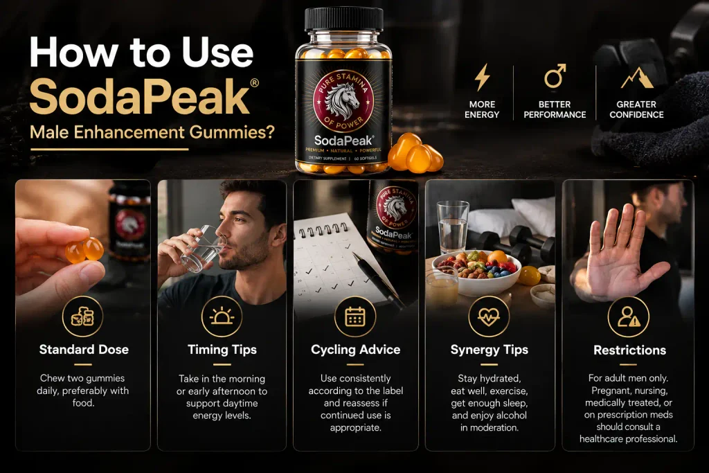 How to Use SodaPeak Male Enhancement Gummies