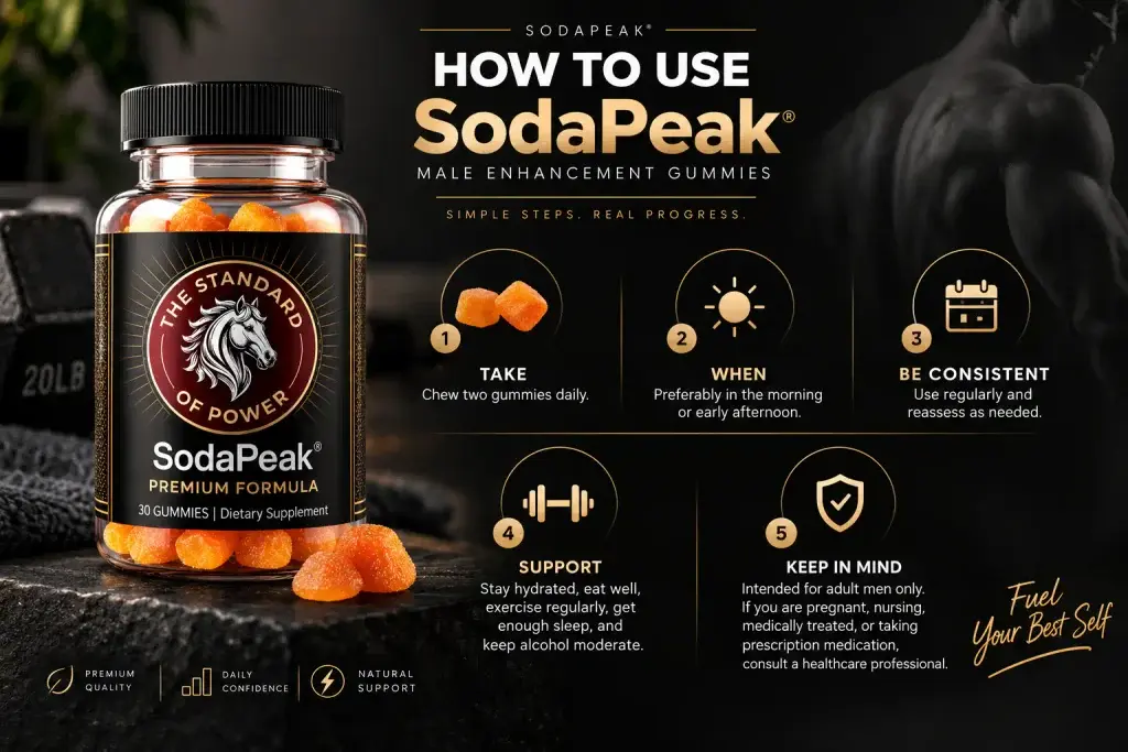 How to Use SodaPeak Male Enhancement Gummies