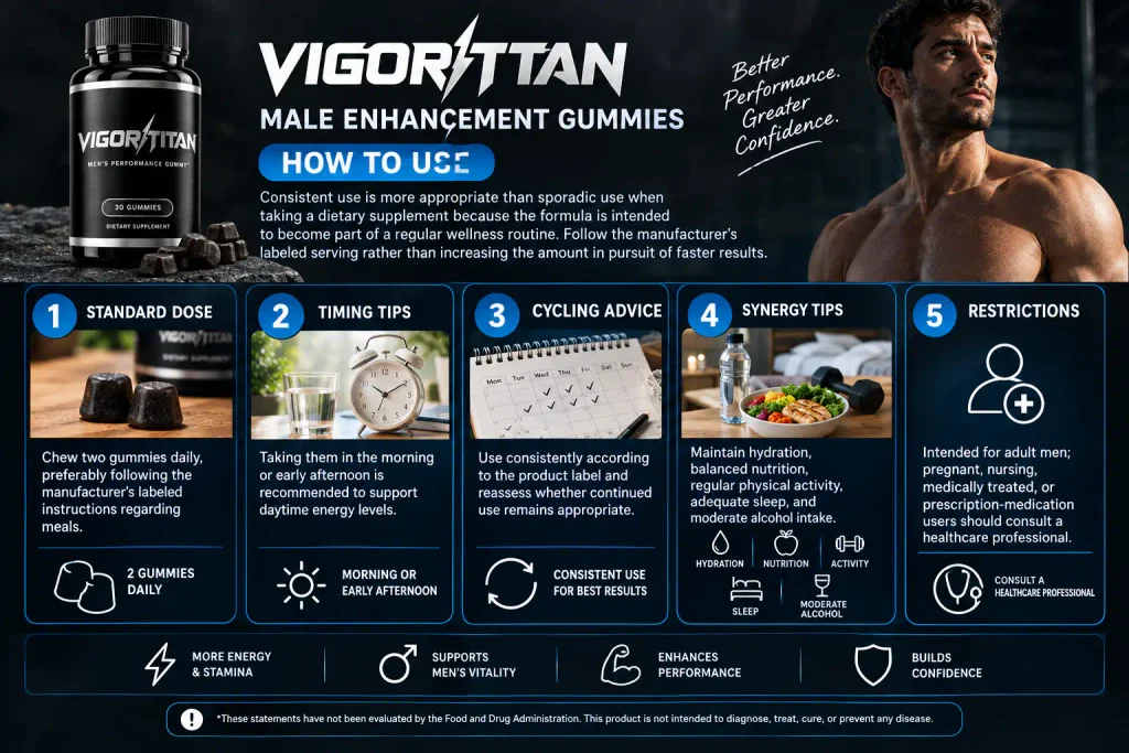 How to Use VigorTitan Male Enhancement Gummies