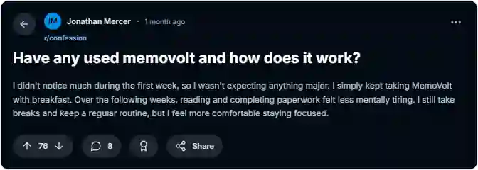 MemoVolt Reddit Reviews