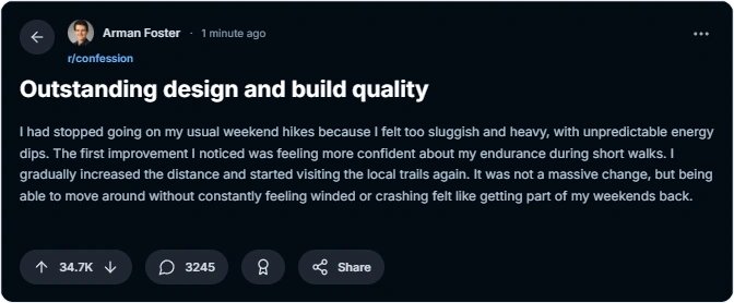 Reddit reviews