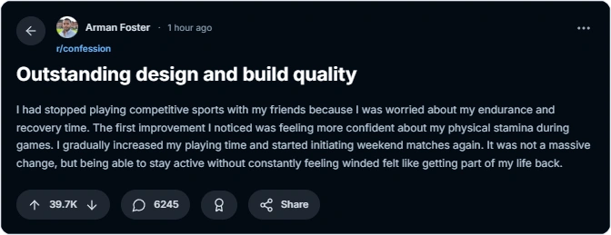 Reddit reviews