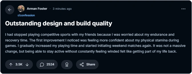 Reddit reviews